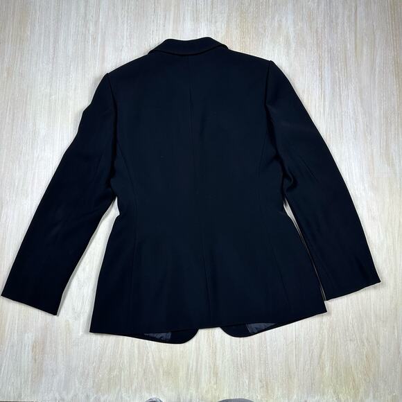 Calvin Klein Black 3-Button Career Office Professional Classic Blazer Jacket 8 - Picture 5 of 12